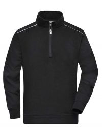 Schwarzes Half Zip Sweatshirt